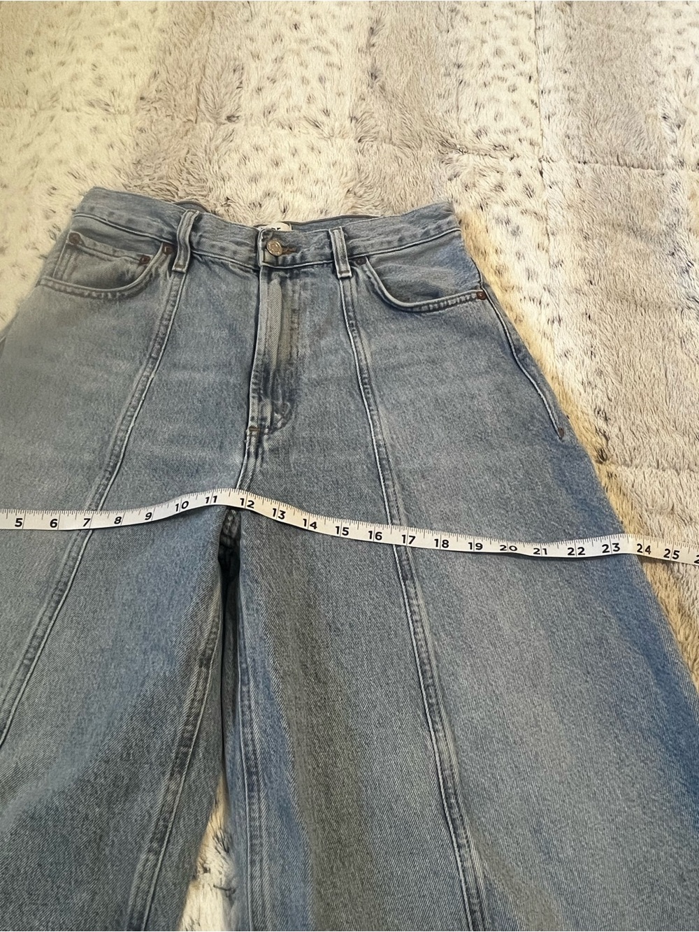 AGOLDE Kristen High-Rise Barrel Jeans in Light Blue Women’s Size 27 - Picture 9 of 10